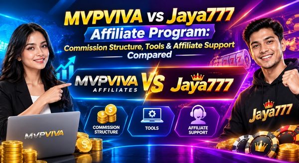 MVPVIVA vs Jaya777 Affiliate Program: Commission Structure, Tools & Affiliate Support Compared